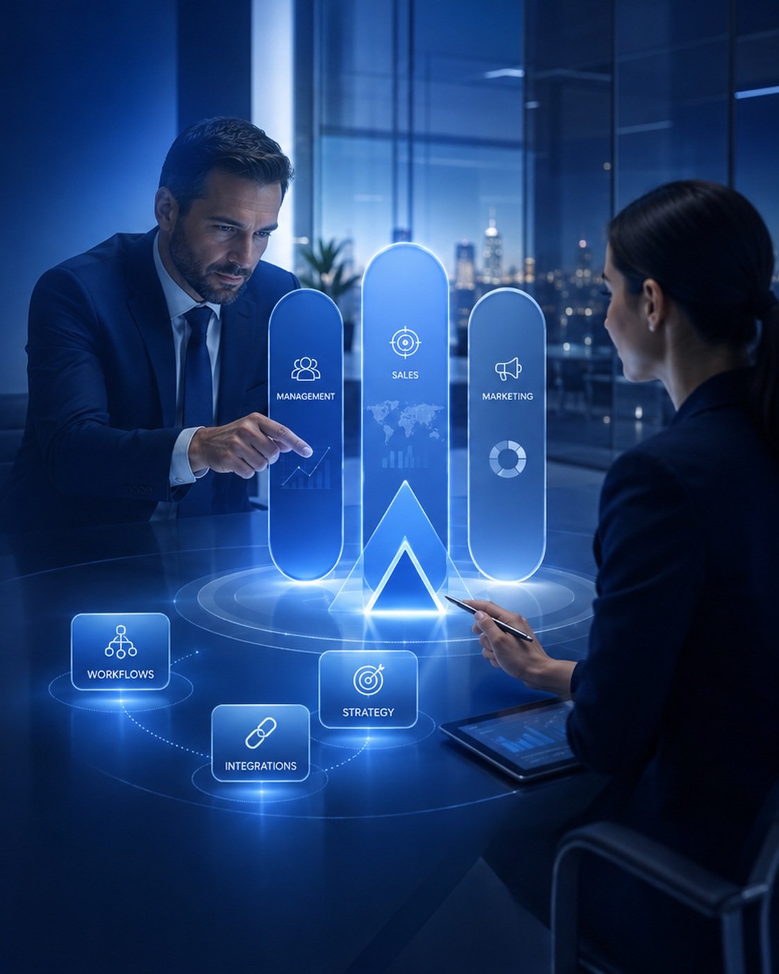 Management and sales connected in one business system
